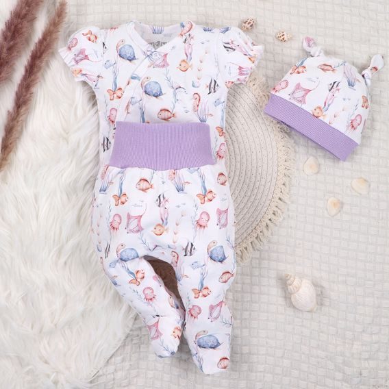NINI Zavinovací body dlouhý rukáv Ocean Girl MOŘSKÁ ZVÍŘÁTKA