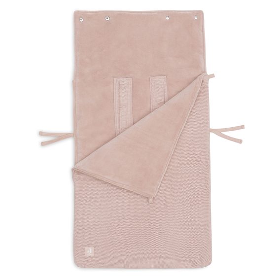 Jollein Fusak do autosedačky Basic Knit WILD ROSE