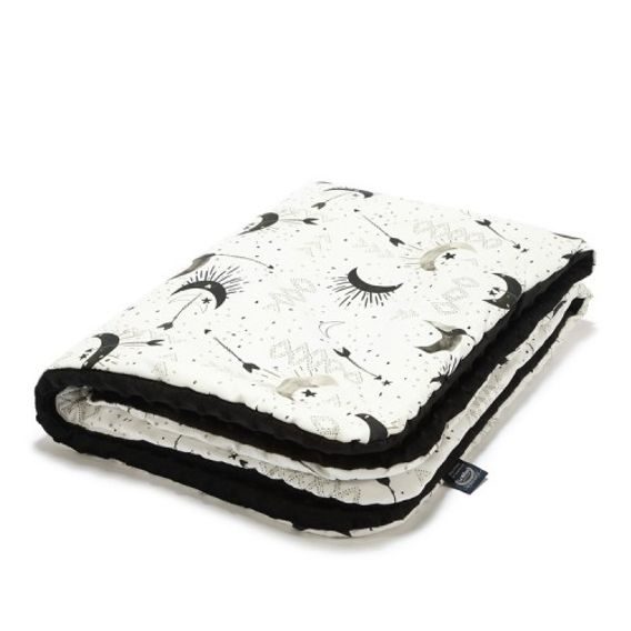La Millou Dětská deka "M" (80x100cm) BRIGHT LUNA & BLACK