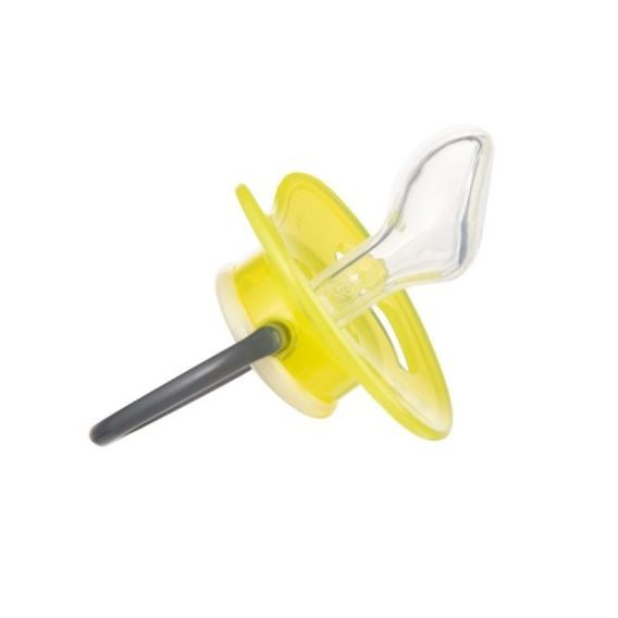 Canpol babies Dudlík 6-18m silikon anatomický Night Dreams ŽLUTÝ