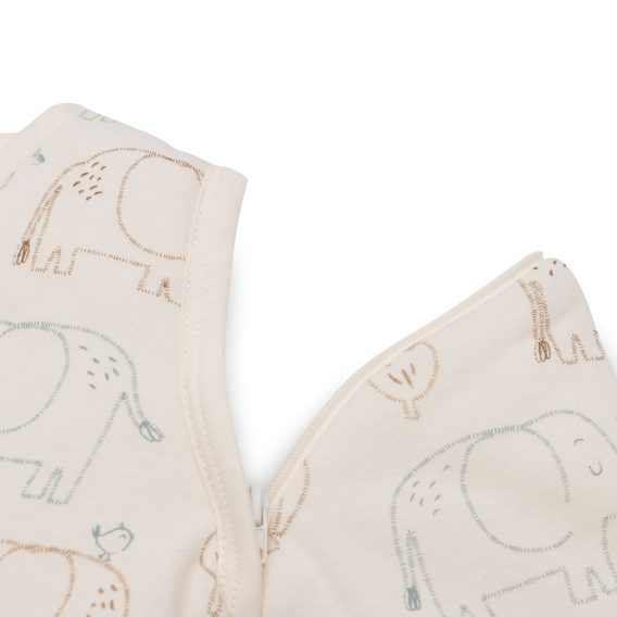 Jollein Spací pytel 2v1 s odepínacími rukávy 3-6m ELEPHANT TALES (70cm)