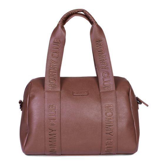Childhome Přebalovací taška Mommy Club Signature Vegan Leather Dark Brown