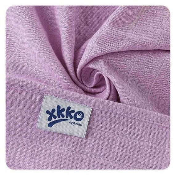 Kikko Pleny z biobavlny XKKO Organic 70x70cm Staré časy - Pastels for GIRLS (5ks)