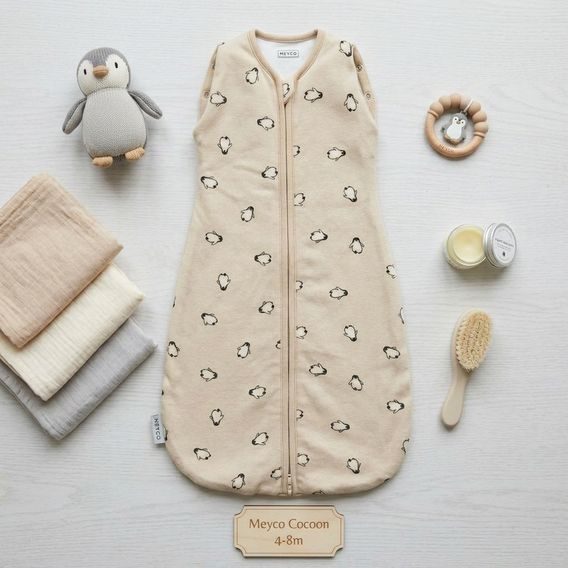 Meyco Cocoon 4-8m Penguin soft sand