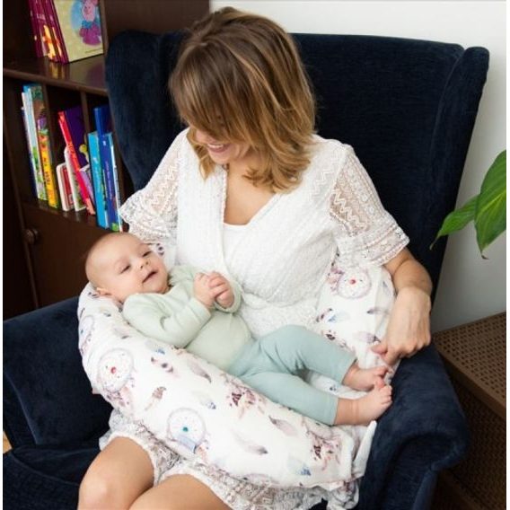 BabyMatex Kojící polštář Moon bavlna (č.01) LAPAČE SNŮ ČERNÁ