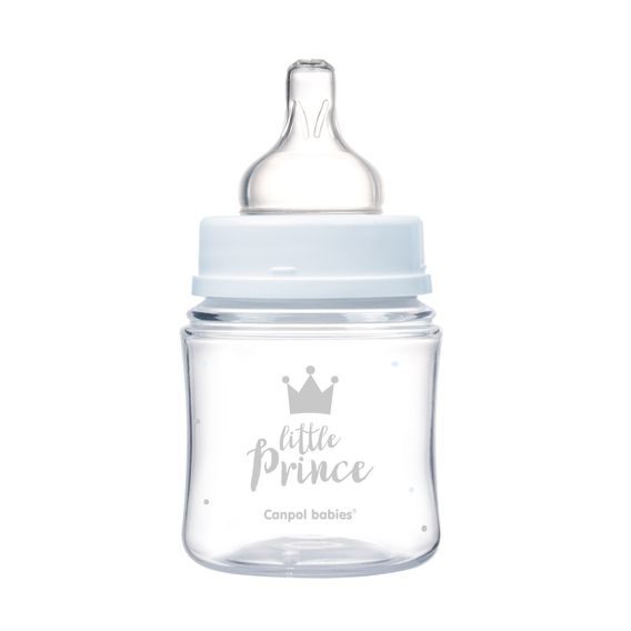 Canpol babies Láhev se širokým hrdlem Royal Baby 120ml MODRÁ
