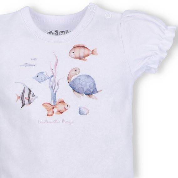 NINI Body krátký rukáv Ocean Girl BÍLÉ