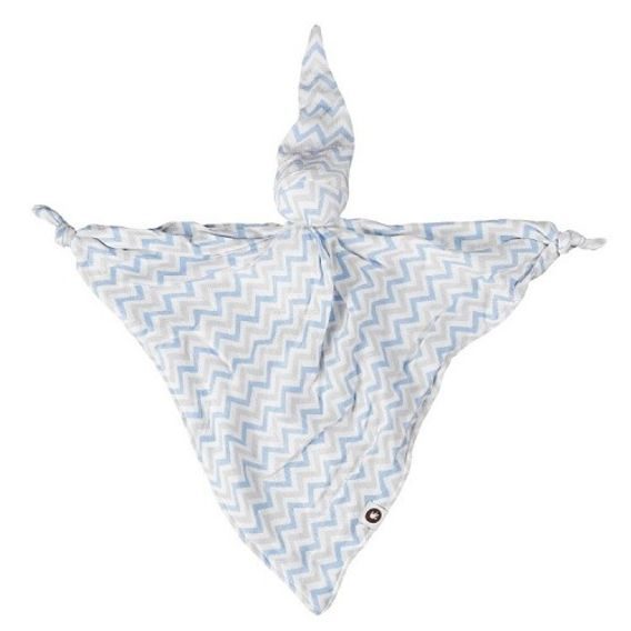 Kikko Bambusový muchláček XKKO®BMB - Scandinavian BABY BLUE CHEVRON