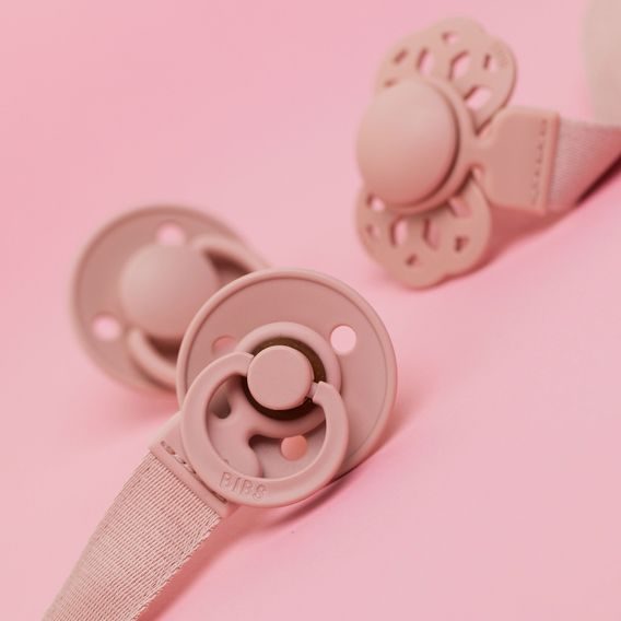 BIBS Loop Klip na dudlík BLUSH