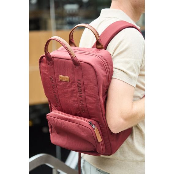 Childhome Přebalovací batoh Family Club Signature Urban Burgundy