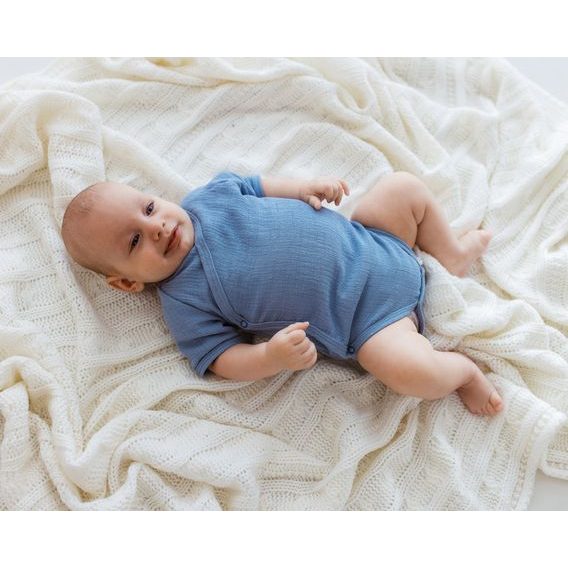 Makoma Mušelínové body zavinovací krátký rukáv Bamboo RŮŽOVÁ