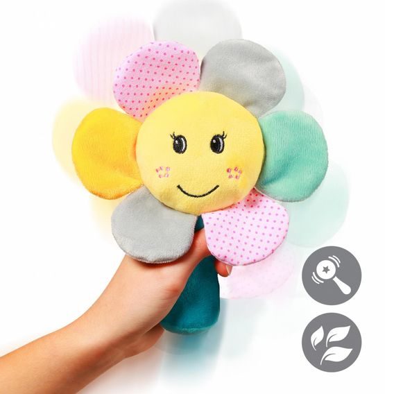 BabyOno Plyšové chrastítko RAINBOW FLOWER