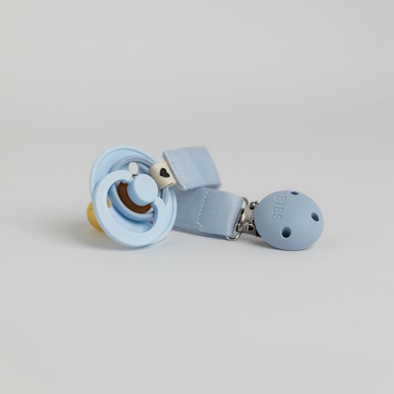 BIBS Ribbon Klip na dudlík DUSTY BLUE