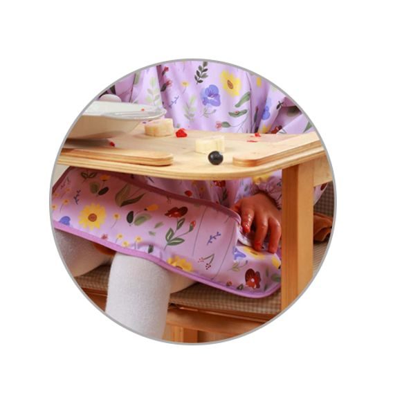BabyOno Bryndák s rukávy omyvatelný 6m+ GARDEN