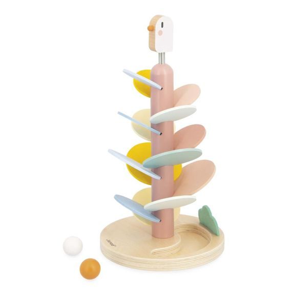 Janod Sweet Cocoon Dřevěná kuličková dráha Ptáček