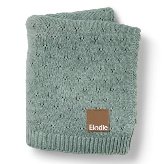 Elodie Details Pletená deka Pointelle - Pebble Green