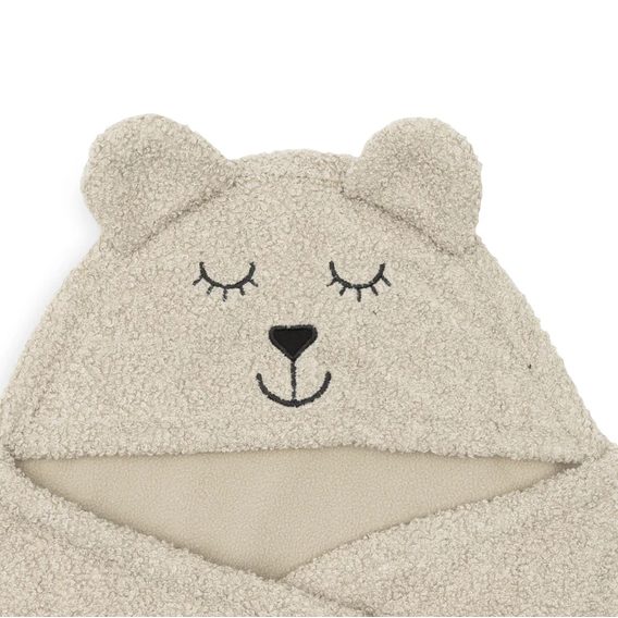 Jollein Zavinovačka do autosedačky medvídek Boucle Olive Green