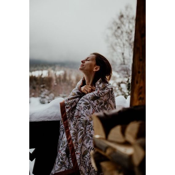 Makaszka Zateplená deka "XL" Cotton (150x200) MYSTERY OF FLOWERS