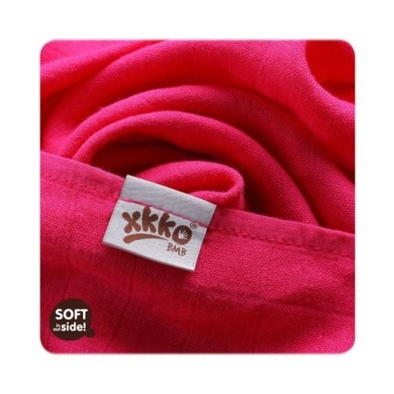 Kikko Bambusové pleny XKKO®BMB 70x70cm Colours - MAGENTA 3ks