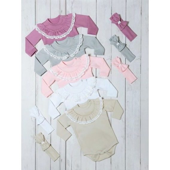 Bambarillo Body dlouhý rukáv Eliza RŮŽOVÁ