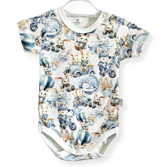 Le Bebe Body krátký rukáv Králičí kluci