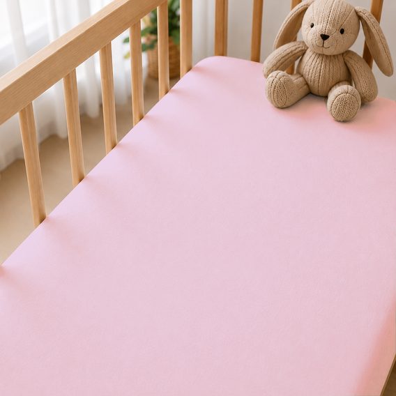 Pro Mrňousky Prostěradlo do postýlky jersey 120x60 cm RŮŽOVÉ