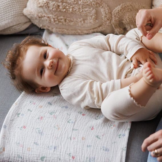 BabyOno Mušelínové pleny 3ks KYTIČKY