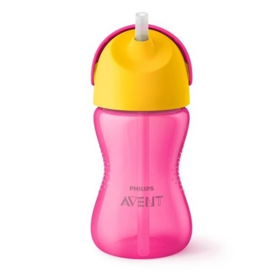 AVENT Hrneček s brčkem 300ml RŮŽOVÁ