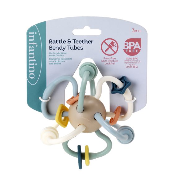 Infantino Chrastítko s kousátky Bendy Tubes
