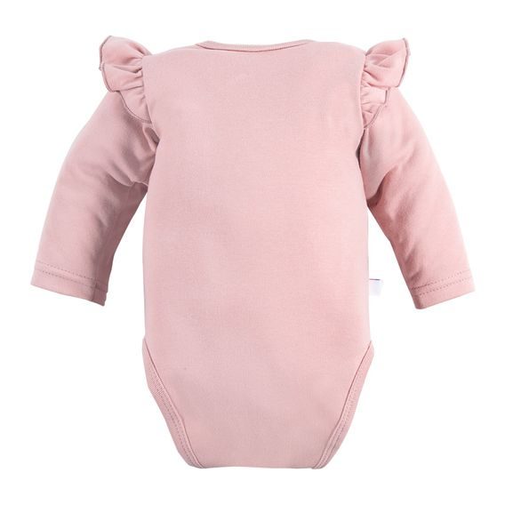 Eevi Body celorozepínací Hearts&Bears RŮŽOVÁ