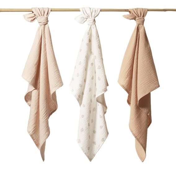 BabyOno Mušelínové pleny 3ks OVEČKY