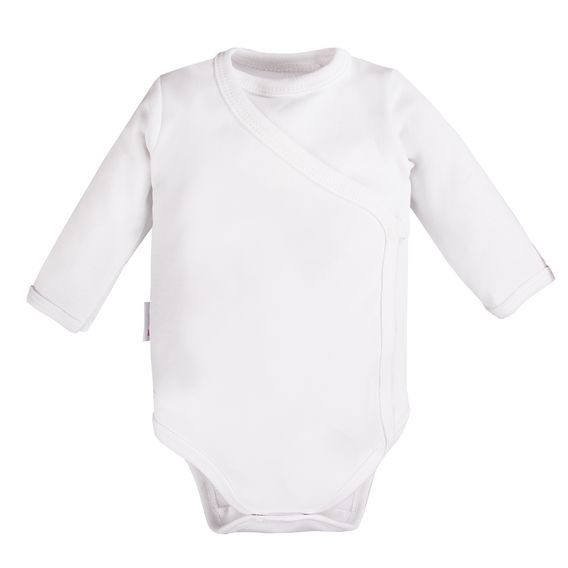 Eevi Body zavinovací dlouhý rukáv BÍLÁ