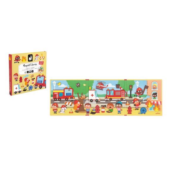 Janod Magnetická kniha Magnetistories HASIČI