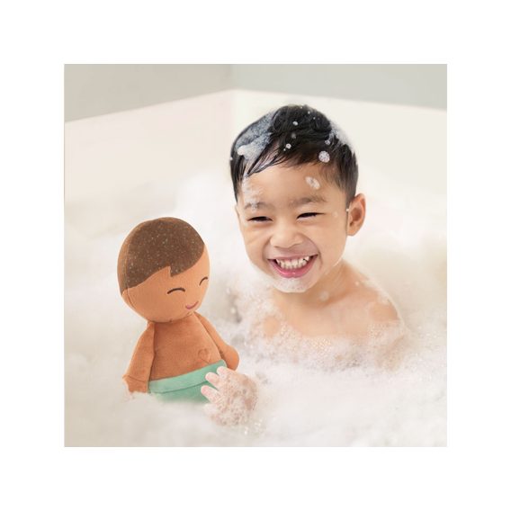B-Toys Panenka plyšová do vany kluk Lulla Baby Light Brown Hair