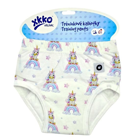 Kikko Tréninkové kalhotky XKKO Organic UNICORNS
