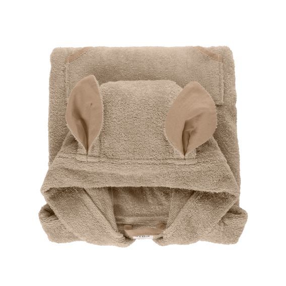 BIBS Kangaroo froté pončo BIO bavlna VANILLA