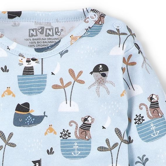 NINI Body dlouhý rukáv Pirates VZOROVANÉ