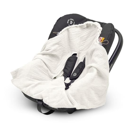 Albero Mio Mušelínová zavinovačka do autosedačky (CC0) VANILKOVÁ