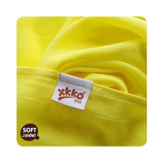 Kikko Bambusové pleny XKKO®BMB 70x70cm Colours - LEMON 3ks