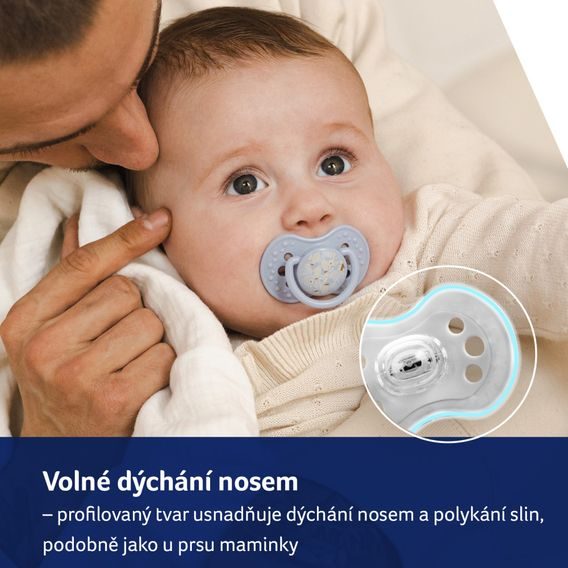 LOVI Dudlík 3-6m silikon dynamický Blossom 2ks GIRL