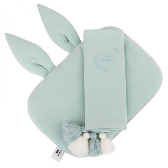 Samiboo Bambusový polštářek s oušky - MINT