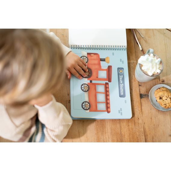 Little Dutch Kniha s vystřihovacími auty Jim