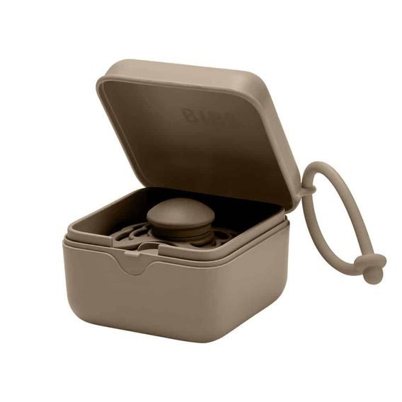 BIBS Krabička na dudlík DARK OAK