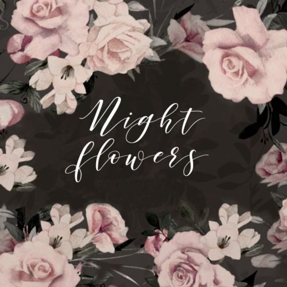 Makaszka Vložka do kočárku Velvet - NIGHT FLOWERS