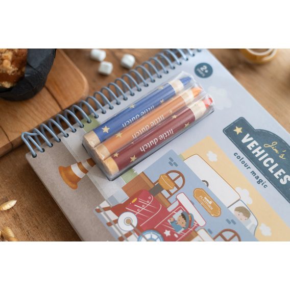 Little Dutch Omalovánky s pastelkami Jim Doprava