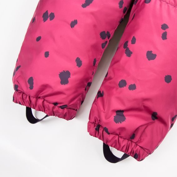 Eevi Zimní kombinéza Dogs&Spots JAHODOVÁ