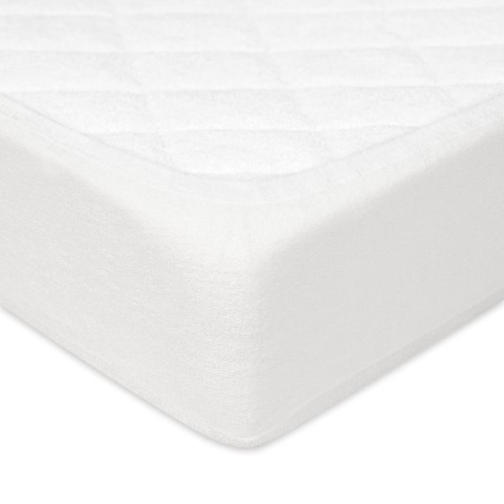 BabyMatex Nepromokavé froté prostěradlo 140x70cm BÍLÉ