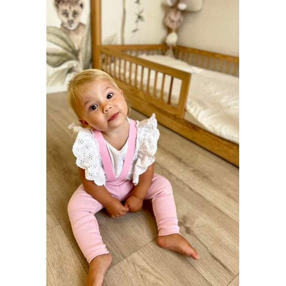 Bunnykids Legíny s kšandami RŮŽOVÁ