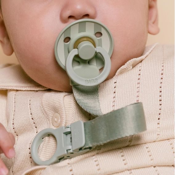 BIBS Loop Klip na dudlík SAGE