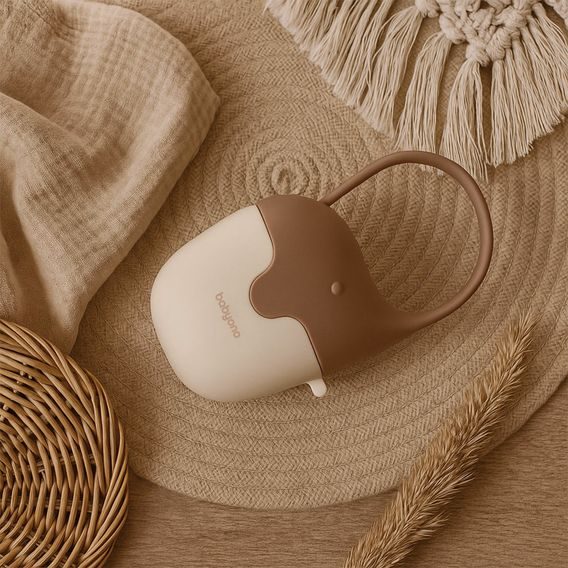 BabyOno Pouzdro na dudlík Slon BÉŽOVÉ